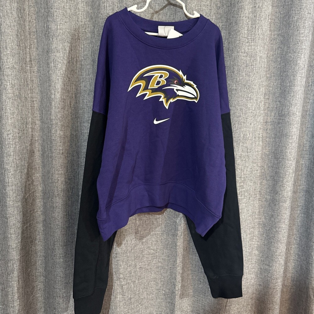 Nike Nfl Baltimore Ravens Long Sleeve Sweatshirt Large 14